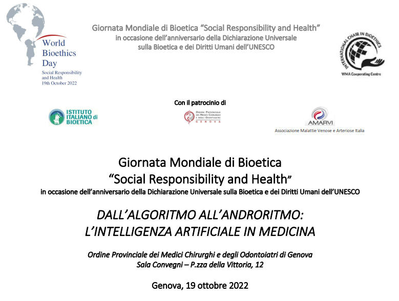 Giornata mondiale di bioetica